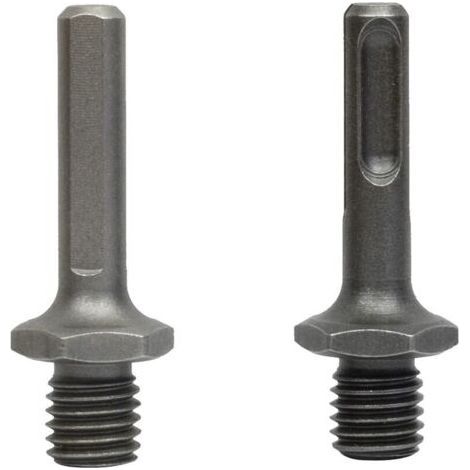 Ulisem 2pcs M14 Outer Thread for SDS Plus Inner and Inner Triangular Adapter for Drilling with Grinders (1/4)