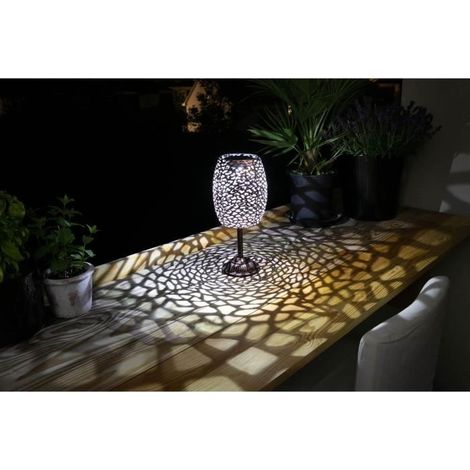 Solar lantern - GALIX - G2003 - Copper-plated metal - 10 lumens white LED - H35 cm (1/3)