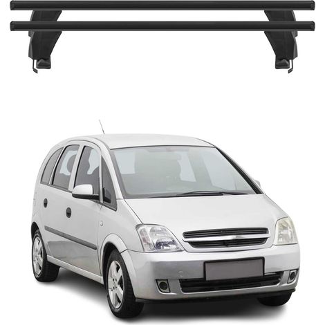 OMAC Dachträger Querträger Alu für Opel Meriva I 2003-2010 – Abschließbar – T-Nut – City-Crash-getestet – Max. 50 kg Schwarz (1/5)