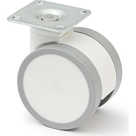rueda giratoria. técnico. diámetro 65mm. compatible con duncan diámetro 50mm y diámetro 65mm. altura 81mm - qq freno sin freno (1/2)