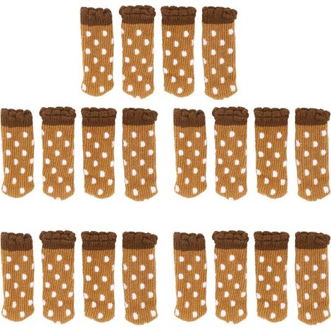 Lot de 20 couvre-pieds de meubles, protecteurs de sol silencieux, protecteurs de pieds de chaise, adaptés à une circonférence de 7 à 18 cm (1/5)