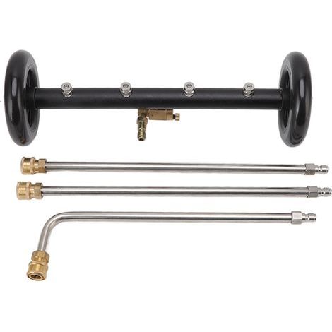 16in Under Car Washer Black with 1/4in Interface Undercarriage Cleaner Surface Cleaner for Cleaning Truck. (1/5)