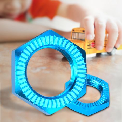 M12 Radmuttern aus Aluminiumlegierung, 17-mm-Schlüssel für 1/8 RC-Car-Zubehör (Blau) (1/5)