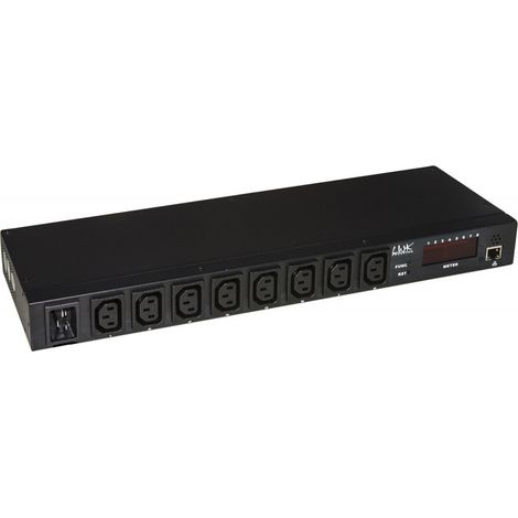 Link MULT 8 PORTE IEC C13 FEMMINA CONTR CON IP CON DISPLAY PER VOLT E AMPERE E SENS AMB TEM E UMI (1/3)