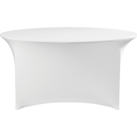 Tovaglia rotonda senza stirare, diametro. Tessuto Jersey bianco 180 cm - Hendi 814451