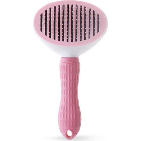 Brosse chat brosse chien brosse autonettoyante chat chien brosse à cheveux(gros aiguille rose) (1/5)