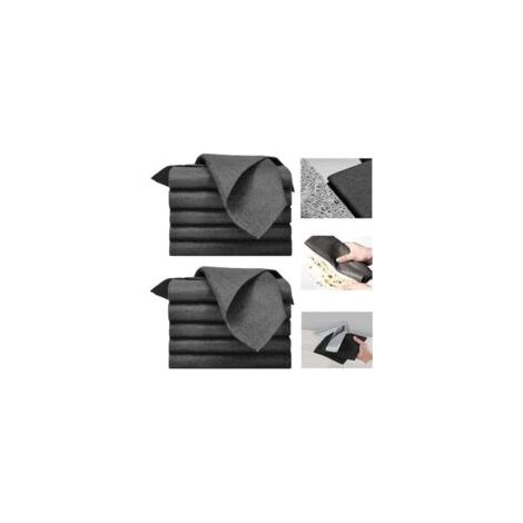 10 Stück dicke, magische Reinigungstücher, Mikrofasertücher, wiederverwendbare, ultra-saugfähige Reinigungstücher, Mikrofasertücher und Wischtücher 30 cm - Crezuo