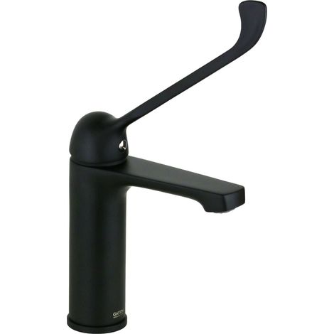 Mezclador monomando con palanca clínica en negro mate Gattoni 5004650NO.LC  Negro mate (1/3)