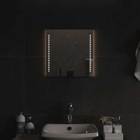 vidaXL Espejo de baño con LED 40x40 cm (1/4)