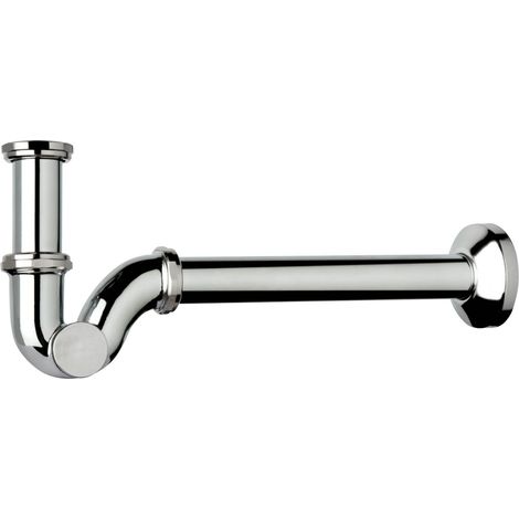 Sifone a S in ottone cromato con ispezione laterale senza piletta per bidet TEA