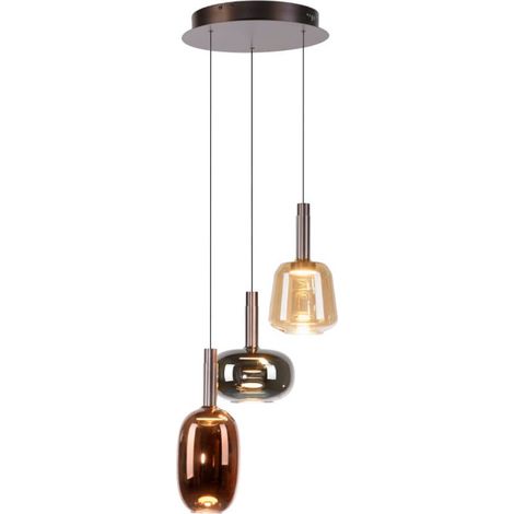 Lampe suspendue joyeuse Irides Ronde à 3 lumières - 2679-70 (1/3)