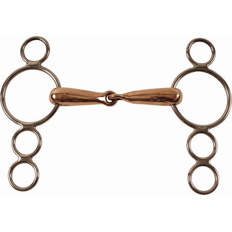 12.5 Cm - Pessoa-Gewinde 145 mm: Pessoa-Hohlgewinde aus Edelstahl mit 2 Rufen und 23 mm Kupfermund