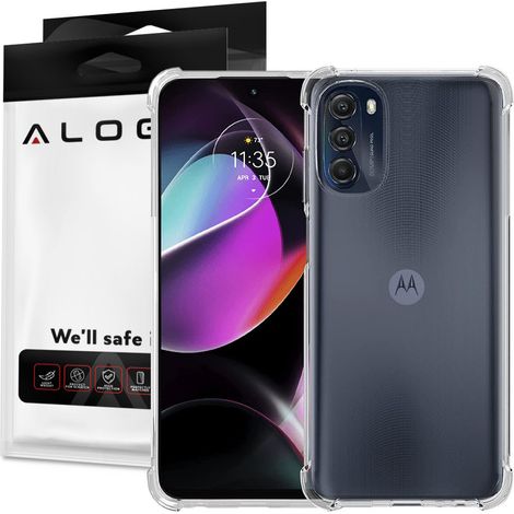 Funda protectora Alogy a prueba de golpes para Motorola Moto G 5G 2022, transparente. (1/5)