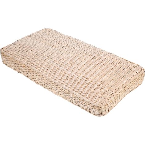 Oreiller de Paille Paille Naturelle pour Soutien Cervical Coussin Rafraîchissant Tressé Ergonomique pour Maison et Sauna Favorise Posture et Relaxation (1/5)