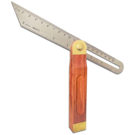 Sollbry Équerre Angle Ajustable 0-20cm 0-7 Pieds Règle d'Angle Couture Règle Angle Droit Règle pour Couper Droit Équerre de Menuisier Angle Ajustable