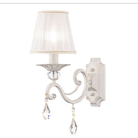 Lampada da parete Elegant in Metallo Grace Bianco con Oro (1/5)