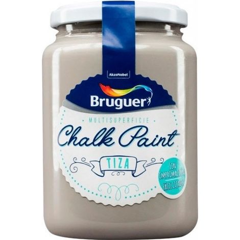 Pintura tiza para Muebles Chalk Gris Humo 400 ml Bruguer