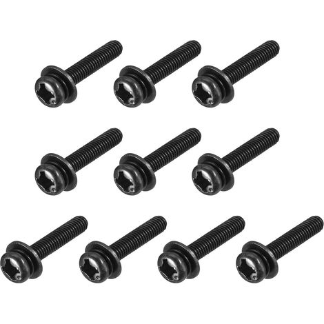 10pcs Vis Tte Plate Phillips M3 x 16mm En Acier Au Carbone (1/5)