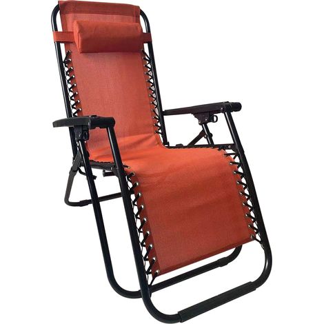 Deckchair -Klappstuhl in Zen Textilene reklinierbar