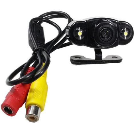 Telecamera retromarcia 2 led a colori infrarossi per auto camper con staffa 15790 con 5 metri di cavo video (1/4)