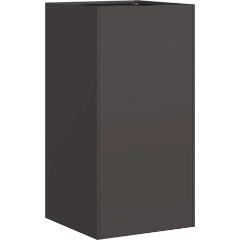Maison Exclusive - Pflanzkübel Schwarz 40x40x80 cm Kaltgewalzter