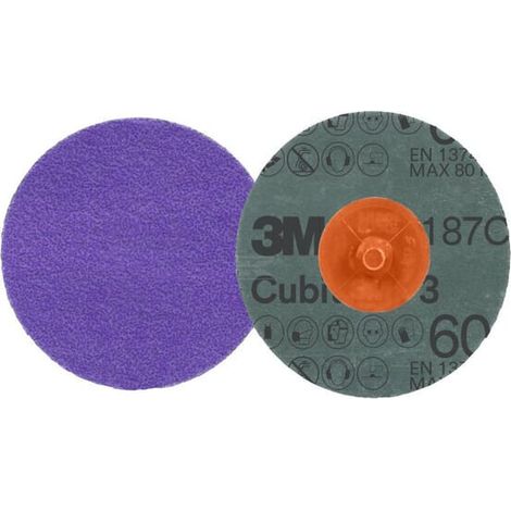 Disco de fibra Cubitron 3 Roloc 1187C 51mm K60 3M 7100331745