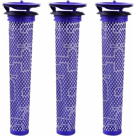 Filtros para aspirador Dyson V8, V7, V6 DC62, azul estándar, pack de 3 unidades (1/4)