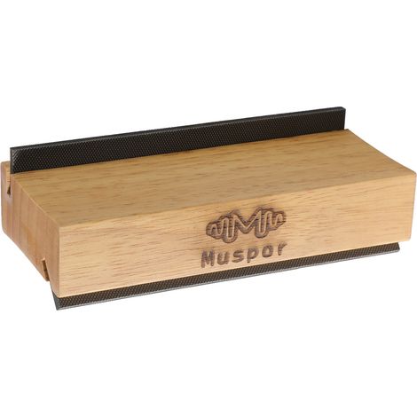 Lime à Arêtes de Frettes Guitare 2 en 1 - Angles 35°/90° - Manche en Bois d\'Olivier - Outil de Lutherie Professionnel pour Biseautage, Ponçage et Finition des Frettes (Pour Guitare et Basse) (1/5)