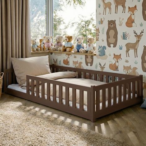 Standbett 120x200 inkl. Lattenrost Maya Dunkelbraun