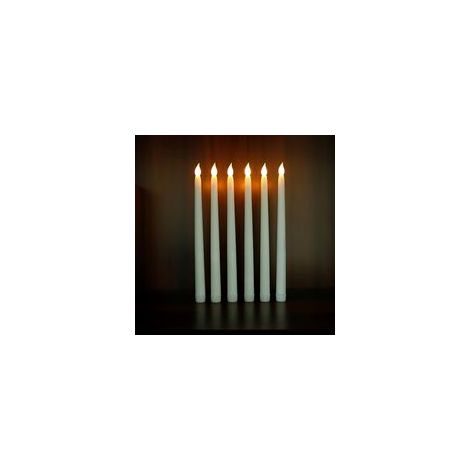 Dpzo – Bougies à Led sans flamme – Bougie électrique pour anniversaires, Noël, dîners aux chandelles – Atmosphère chaleureuse et romantique (1/5)