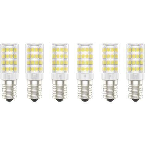 E14 LED Bulb, 5W (50W equivalent), Cool White (6000K), AC220-240V, Flicker-Free, Non-Dimmable, 300 Lumens, CRI80, 6-Pack - (Cool White, 5W) [Energy Class A+] (1/5)