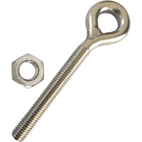 Vis À Œillets M12 - Lot De 2 - Acier Inoxydable 304 - Résistant Rouille - Jardin Piscine Balcon - 140 mm (1/4)