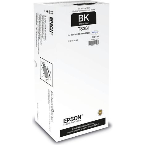 Unit� di Ricambio Inchiostro Nero XL per la Serie EPSON WorkForce Pro WF-R5xxx (C13T838140) (1/2)