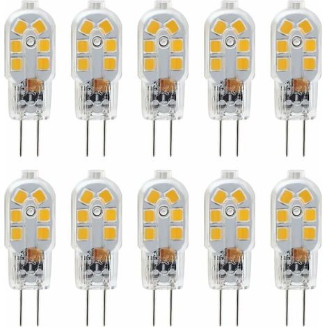 Ampoules LED G4 12 V, 1 W (équivalent à 10 W halogène), non dimmables, lot de 10 (1/4)