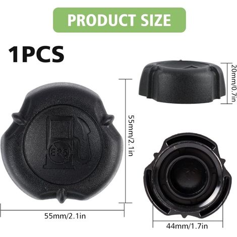 bouchon de réservoir de carburant la pièce 692046, bouchon réservoir essence universel, bouchon essence tondeuse briggs and stratton compatible avec certains moteurs tondeuse et débroussailleuse (1/3)