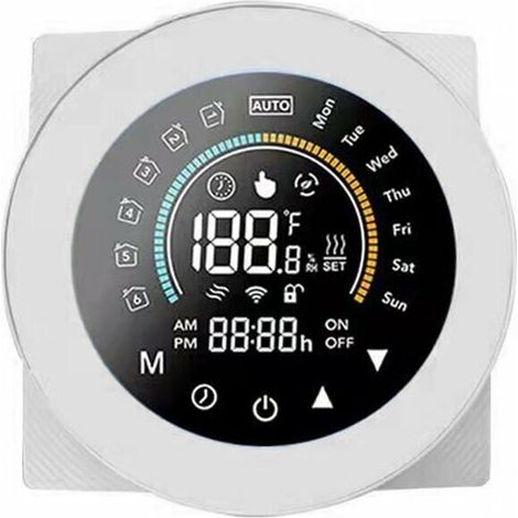 Tuya Zigbee Smart Thermostat, Digital Thermostat for Hot Water, Large Screen with Backlight, Touch Buttons, Voice Control - Model: HC-020-ZB-GA (1/5)