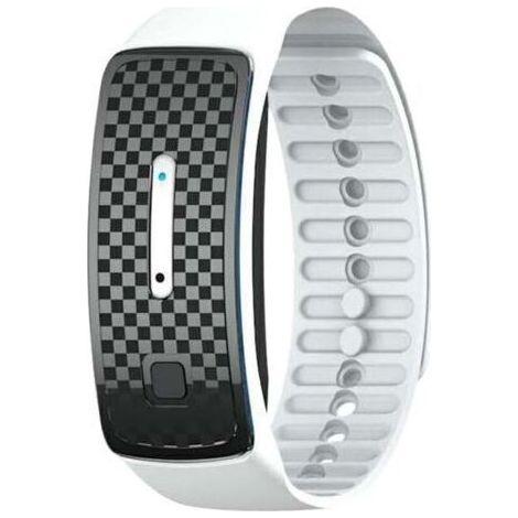 Bracelet anti-moustiques à ultrasons étanche, bracelet anti-piqûres de moustiques rechargeable pour les sports de plein air (blanc) (1/5)