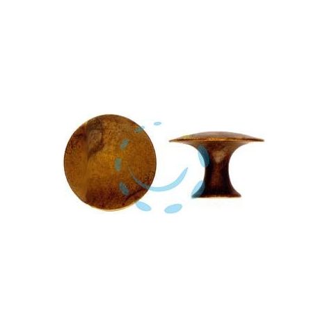 POMOLI PER MOBILI MOD.24459 IN OTTONE ANTICATO - ø mm.30