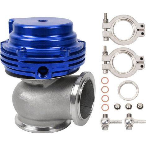 Modifikation für externe Turbolader-Abgasventile, wassergekühlter externer Turbolader-Abgasventil-Kit MVS 38 mm – Blau (1/4)