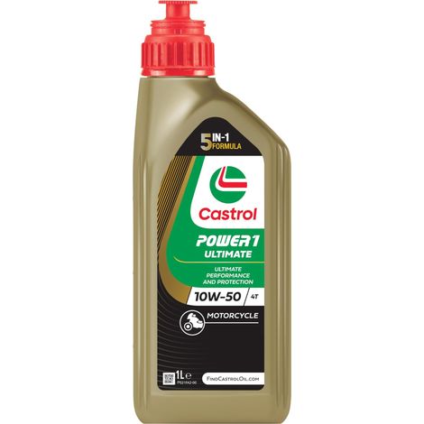 CASTROL HUILE MOTEUR POWER 1 10W-50 HUILE API SN ULTIMATE 4T 1 L 15FFAE