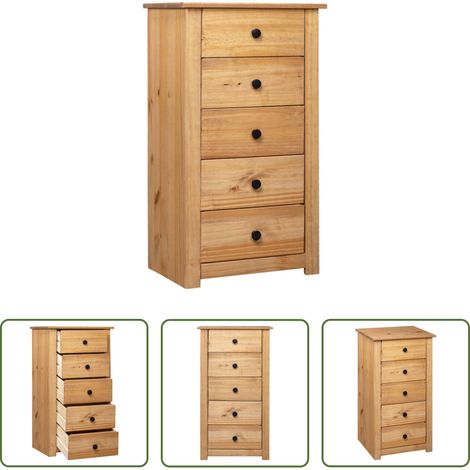 vidaXL Kiefernholz -  Sideboard 46x40x89 cm Kiefernholz Panama (1/5)
