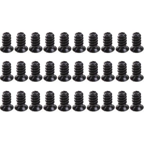 30 vis pour ventilateur de boîtier, vis de fixation pour ventilateur, vis pour radiateur, vis courtes et légères.