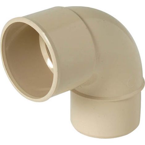 Coude mâle-femelle PVC 87°30 Ø50 mm – Raccord pour gouttière – Installation facile – Écoulement optimal des eaux