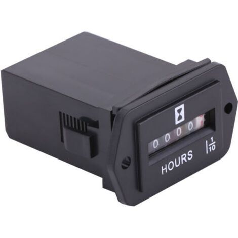 Jauge d'heure mécanique DC 6-80V, pour moteur à essence Diesel, générateur de bateau à moteur HM002 (1/5)