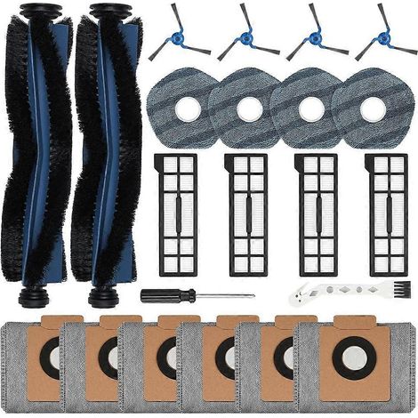 Zubehörset für den Eufy X10 Pro Omni Saugroboter: Hauptseitenbürste, HEPA-Filter, Reinigungstuch, Staubbeutel. (1/5)