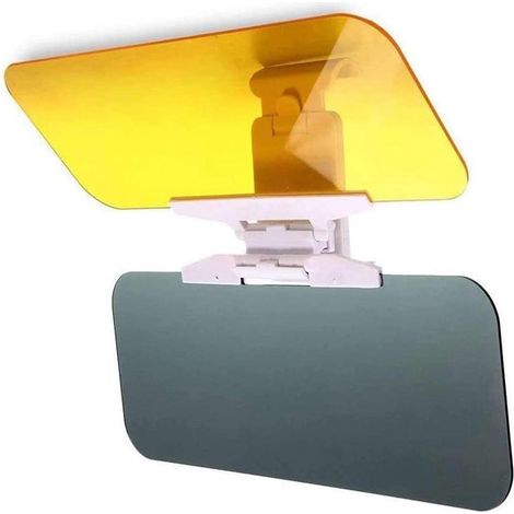 Rallonge de pare-soleil pour voiture, pare-soleil 2 en 1 anti-UV HD, pare-soleil jour et nuit, pare-soleil réglable, filtration UV (1/2)