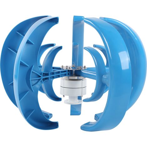 Kit d'éolienne 400 W double couche à 5 pales pour la recharge, bleu 12 V (1/5)