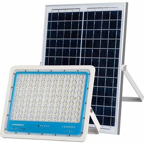 Faro LED con PANNELLO SOLARE CREPUSCOLARE 800W 1000W 1200W luce fredda IP66 LM 1000 (1/5)
