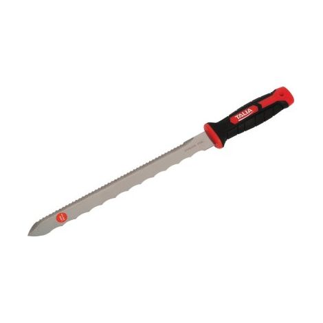 Taliaplast – Couteau laine de verre 280 mm – Lame 1,5 mm pour découpe précise – Poignée bi-matière – Pour travaux en espaces confinés