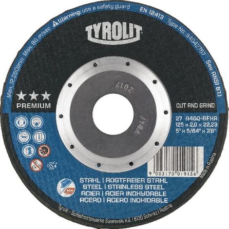 Disque à découper TYROLIT 34042757 (1/2)